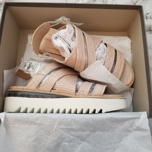 Laura Bellariva Flat Bianco Cocco Nude Sandal - Picture 10 of 11